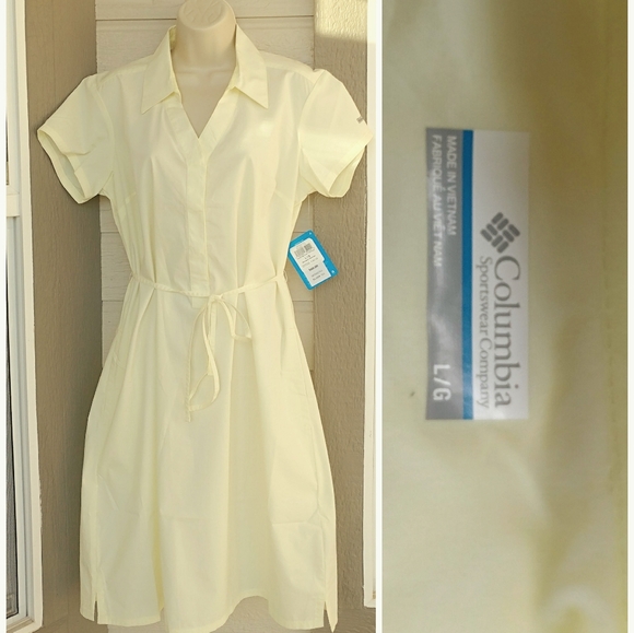 Columbia Dresses & Skirts - NWT Columbia Yellow Sports Dress Midi Size L